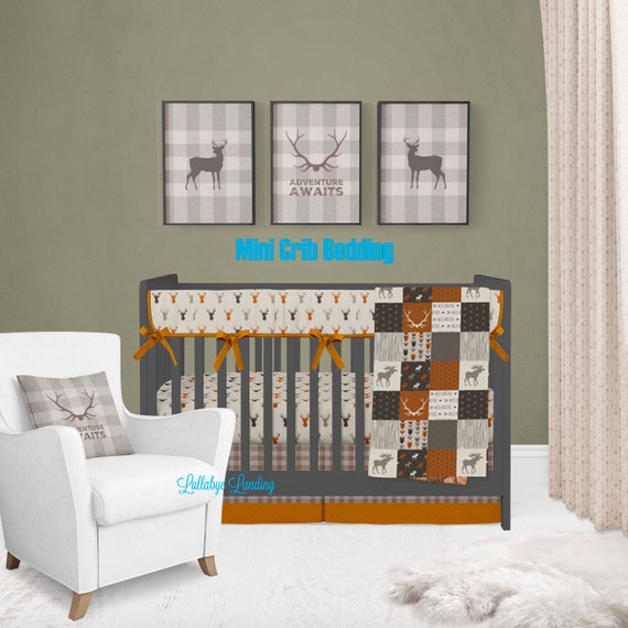rustic mini crib