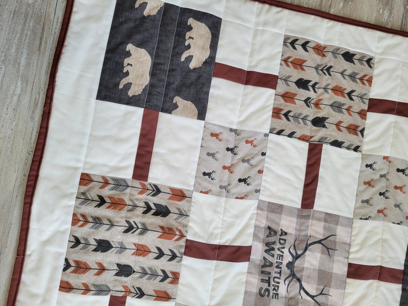 Woodland Rustic Crib Bedding Modern Earthy Baby Boy Nursery Etsy