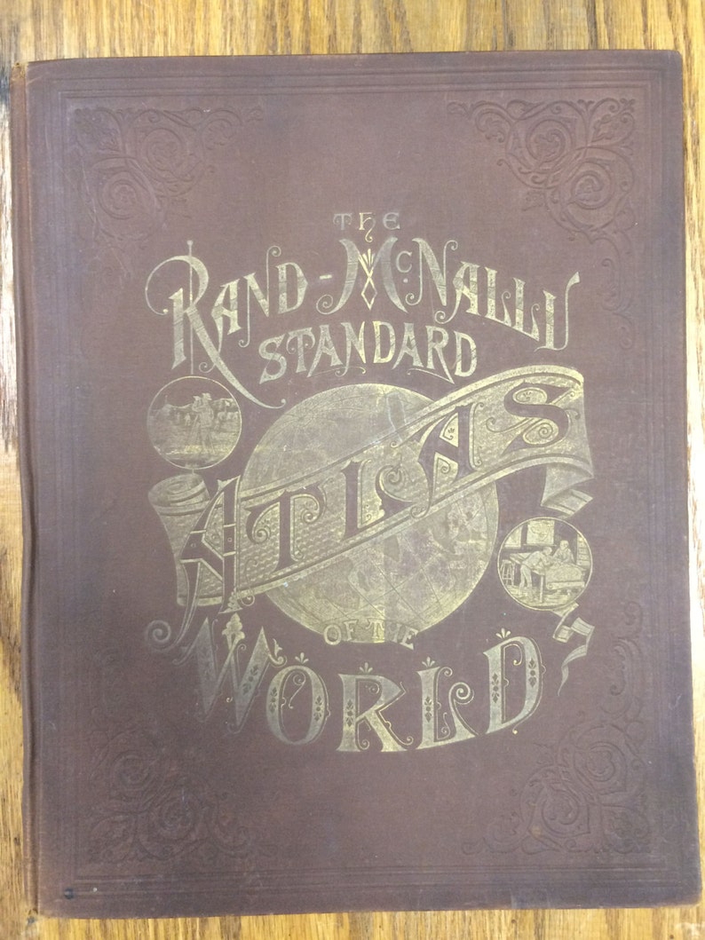 South America or Northern Portion of South America Large Map 1888 Rand McNally Standard World Atlas Antique image 3