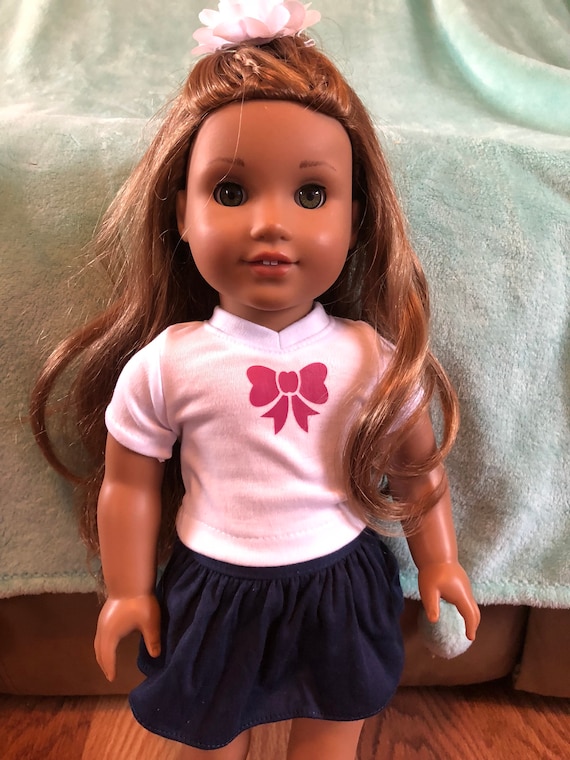 3pc BURGUNDY Heart Dress Jacket Hat Doll Clothes For 18/" American Girl Debs