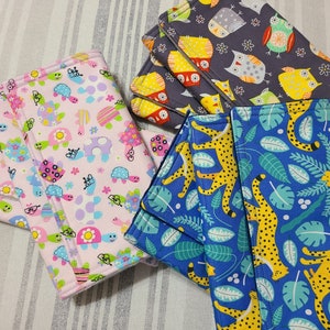 Cute Burp Cloths, Baby Burp Cloths, Soft Burp Cloths, Set of 2 Burp Cloths