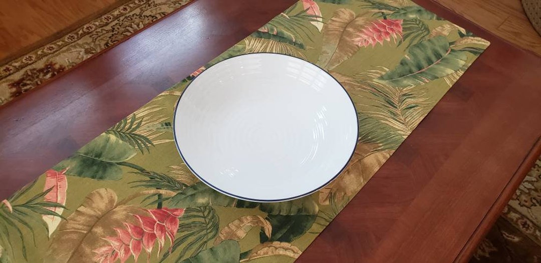 Upcycled Table Runner. Repurposed Table Runner, Recycled Table Runner