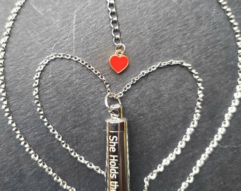 The lock and key necklace is linked to love, security, power and