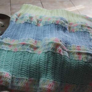 Crocheted baby blanket