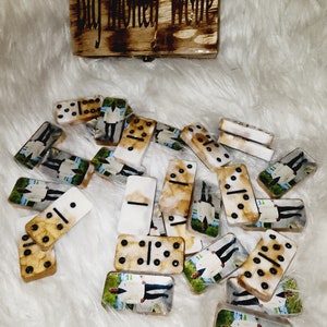 Personalized Photo Dominoes: Custom Handmade Domino Set