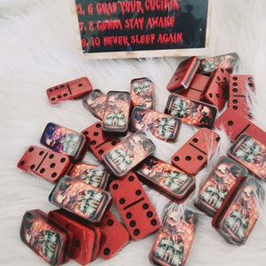 Personalized Freddy Dominoes: Custom Horror Photo Domino Set