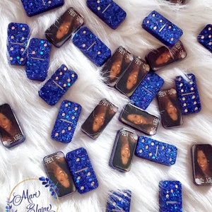 Personalized Dominoes family photos custom Dominoes, custom handmade domino sets, personalized Domino set