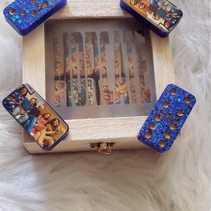 Personalized Dominoes family photos custom Dominoes, custom handmade domino sets, personalized Domino set