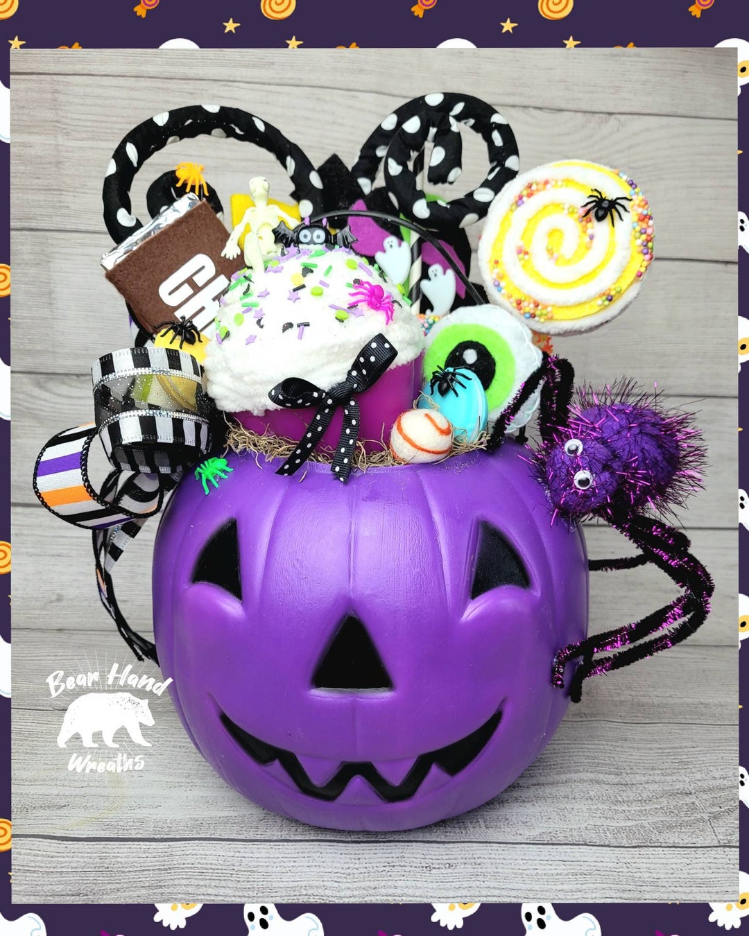 Halloween Candy Centerpiece for Table Halloween Candy Etsy