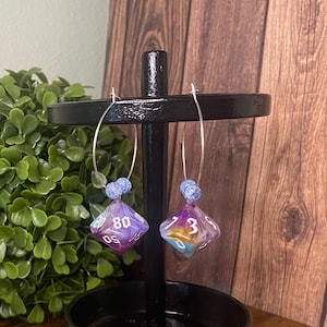 Dice Earrings | Dice Jewelry | Dnd Earrings | D20 Earrings | Nerd Jewelry | Dungeons and Dragons | Gamer Jewelry | D10 D100 Dice Earring