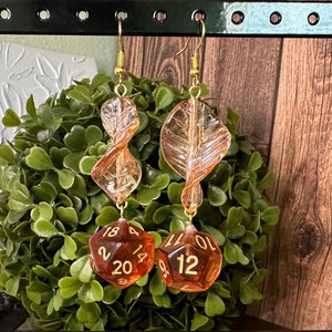 Dice Earrings | Dice Jewelry | Dnd Earrings | D20 Earrings | Nerd Jewelry | Dungeons and Dragons | Gamer Jewelry | D20 D12 Dice Earring