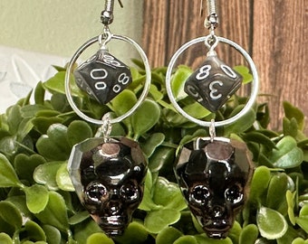 Dice Earrings | Dice Jewelry | Dnd Earrings | D20 Earrings | Nerd Jewelry | Dungeons and Dragons | Gamer Jewelry | Mini Dice Earring