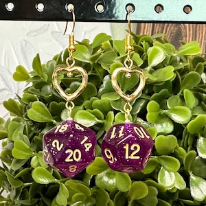 Dice Earrings | Dice Jewelry | Dnd Earrings | D20 Earrings | Nerd Jewelry | Dungeons and Dragons | Gamer Jewelry | D20 D12 Dice Earring
