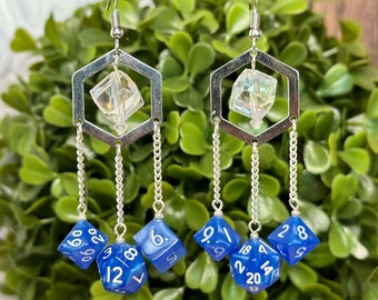 Dice Earrings | Dice Jewelry | Dnd Earrings | D20 Earrings | Nerd Jewelry | Dungeons and Dragons | Gamer Jewelry | Mini Dice Earring