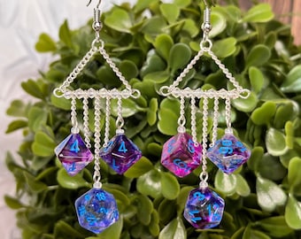 Dice Earrings | Dice Jewelry | Dnd Earrings | D20 Earrings | Nerd Jewelry | Dungeons and Dragons | Gamer Jewelry | Mini Dice Earring