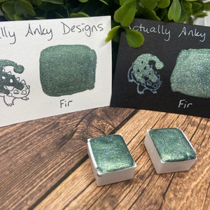 Handmade Watercolor Paint | Holographic Glitter | Watercolor Half Pan | Water Color Paints | Paint Palette | Watercolor Palette