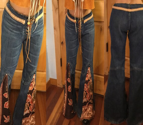 guess bell bottom jeans