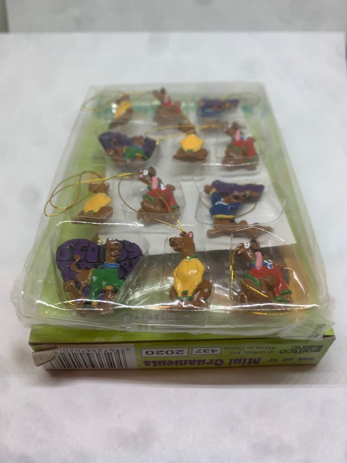 A Box of Vintage Scooby-doo box of 10 mini Christmas figures | Etsy