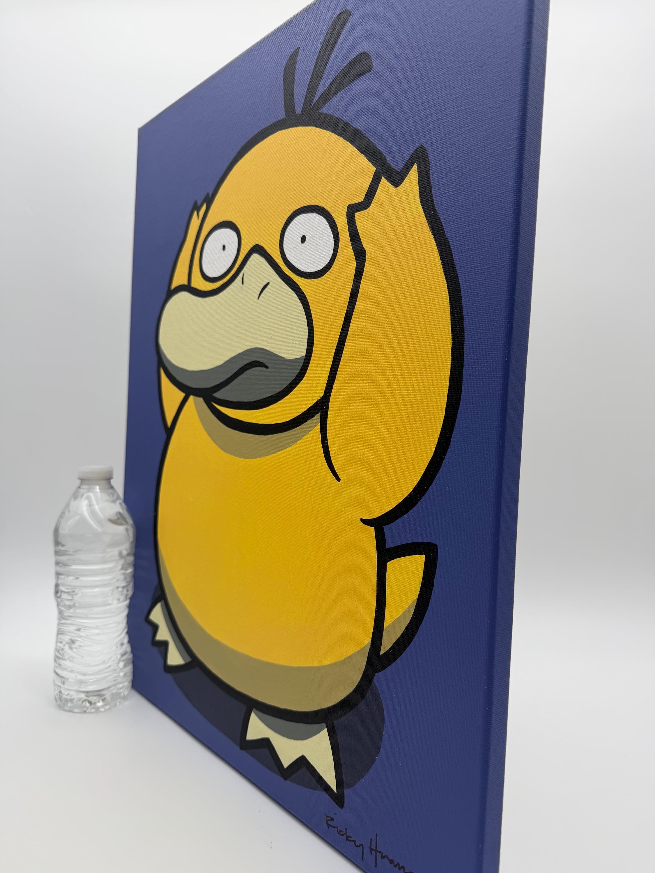 Purple Psyduck Painting - Etsy