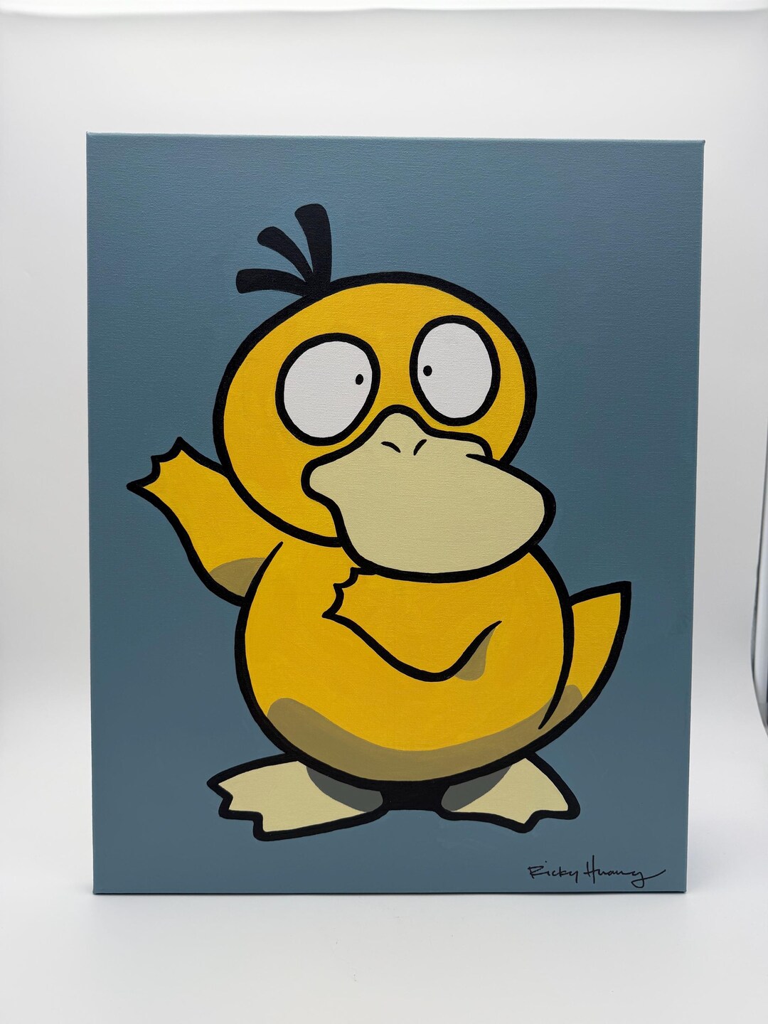 Blue Psyduck Painting - Etsy