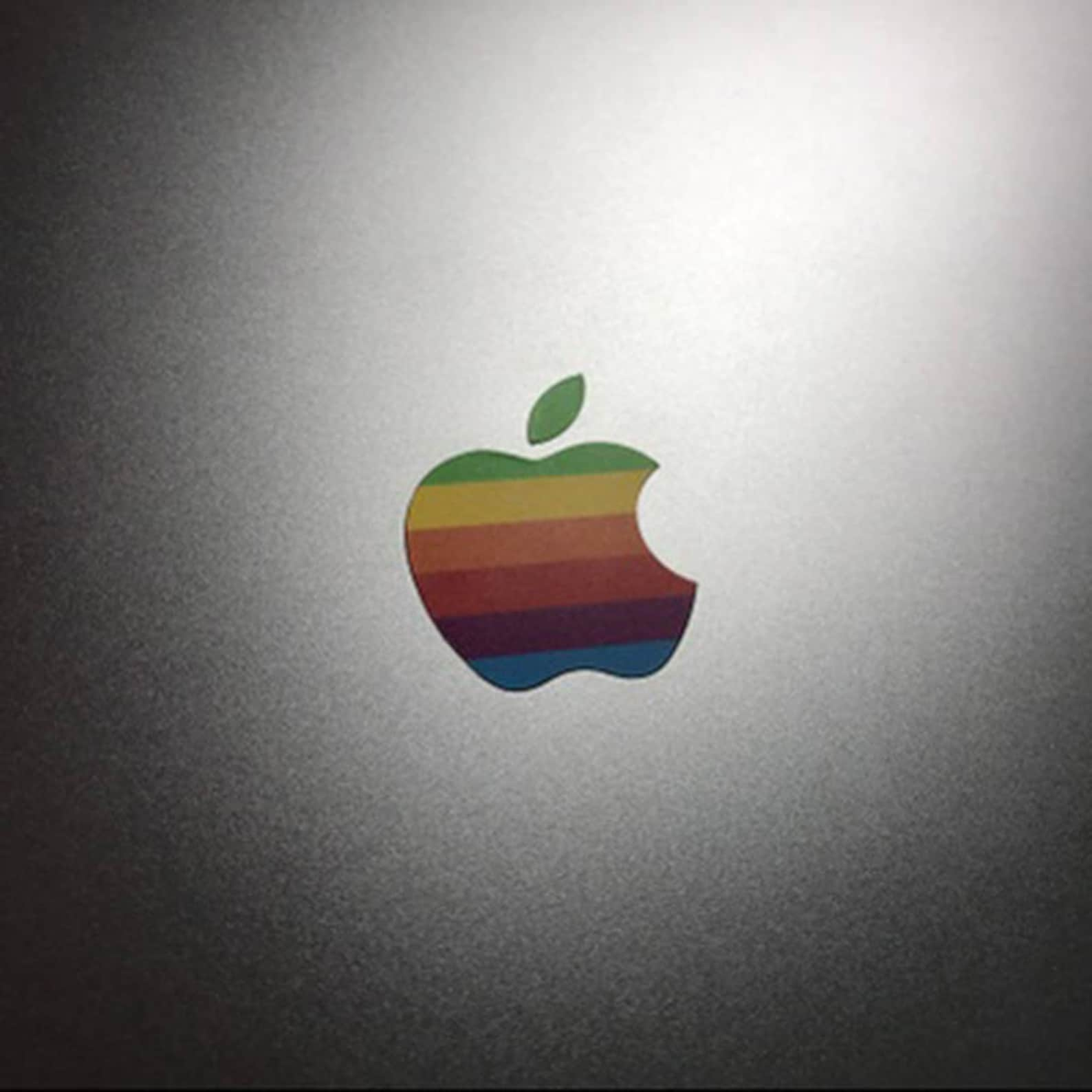 80s' Retro Apple Rainbow Logo Protect Sticker MacBook Pro image 1.