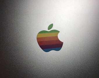 80s' Retro Apple Rainbow Logo Protect Sticker MacBook Pro Retina 13" 15" 16" Touch Bar M1 A1706 A1707 A1708 A1989 A1990 A1932 A2141 A2338