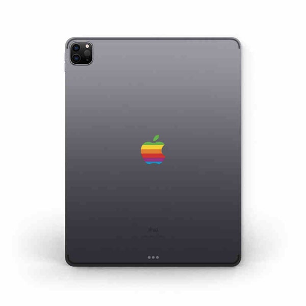 Jaren '80 Retro Apple Rainbow Logo Sticker Stickers iPad Pro 13" 12,9" 11" 9,7" 10,5" iPad 10,2" iPad Air 10,9" iPad Mini 2 3 4 5 Magic Keyboard