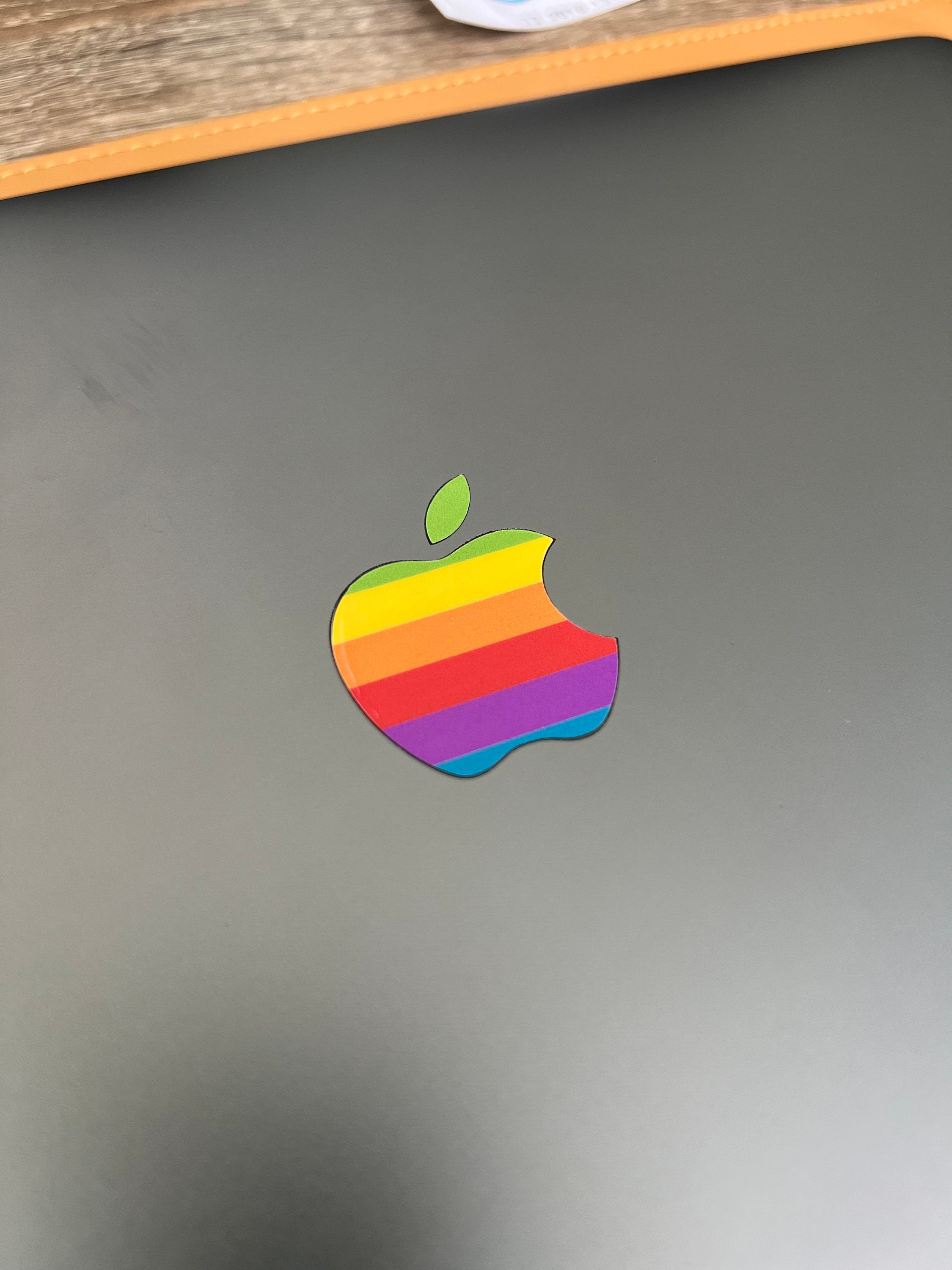 Apple sticker schwarz