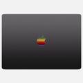Retro Rainbow Logo Sticker for MacBook : 80s' Style Decal (MacBook Pro Air Neo 13" 14" 15" 16" 17" Touch bar Intel M1 M2 M3 M4 M5 Pro Max) product logo