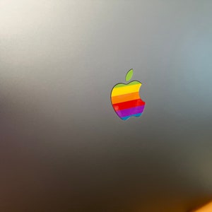 Apple Rainbow 80er Retro Logo Aufkleber für MacBook Pro / Air 13 14 15 16 Touch bar M1 M2 M3 Pro Max Bild 7