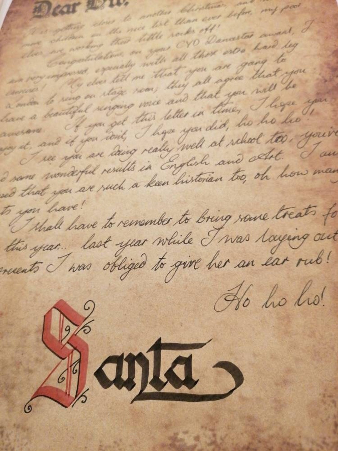 Personalised Handwritten Letter From Santa - Etsy