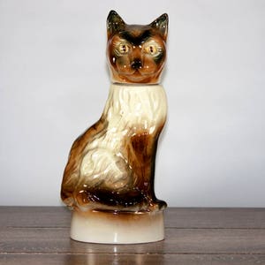Vintage Siamese Cat JIM BEAM DECANTER - 1967 - Jim Bean Decanter - 1967 Jim Bean Decanter - Decanter - Vintage BarWare -Regal China decanter