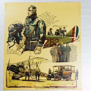 Vintage 1970er Jahre USPS Luftpost Poster | Reuben Fleet & Luftfahrt Kunstdruck von Stevan Dohanos