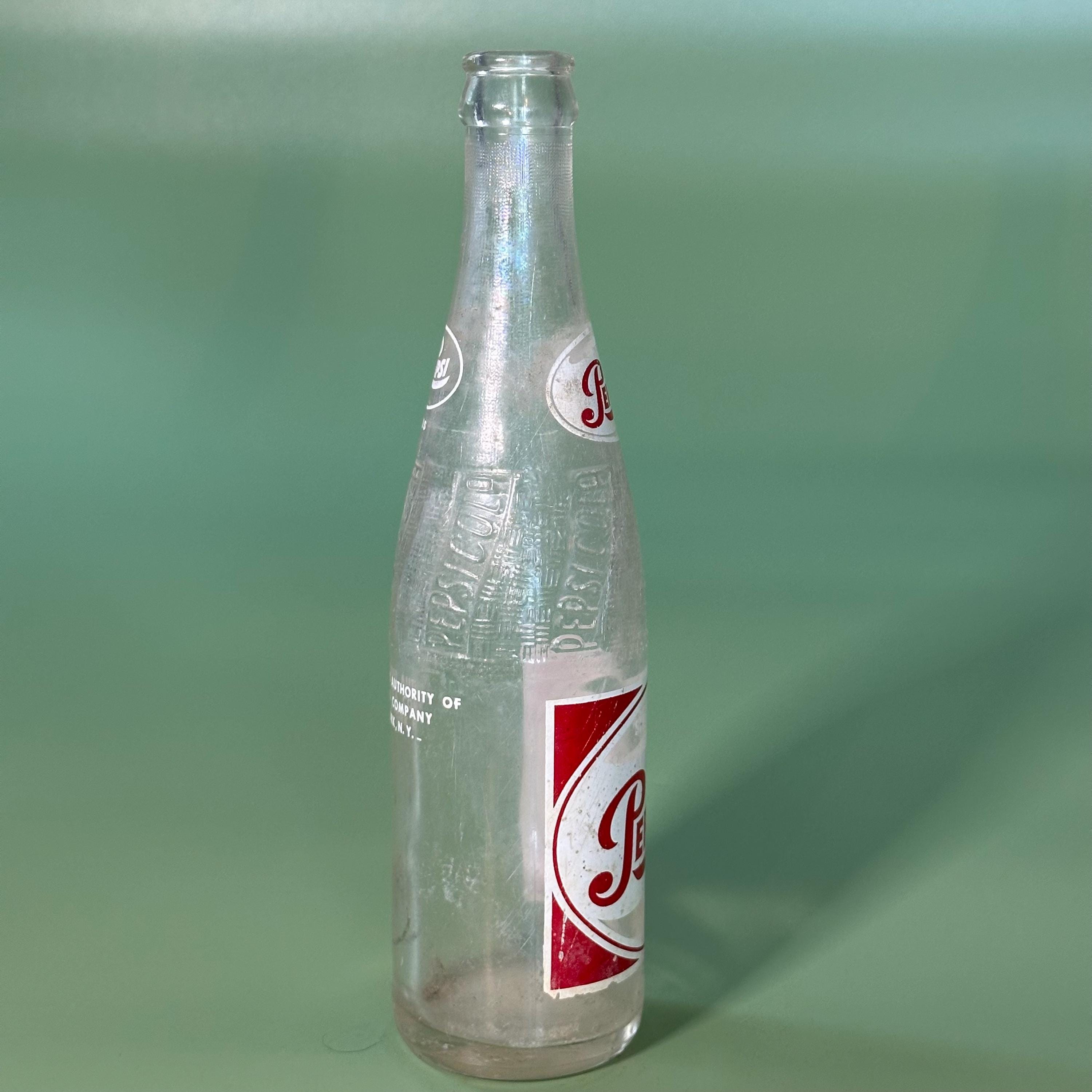 ペプシコーラボトル – 12液量オンス 透明ガラス、レトロロゴ - Etsy 日本