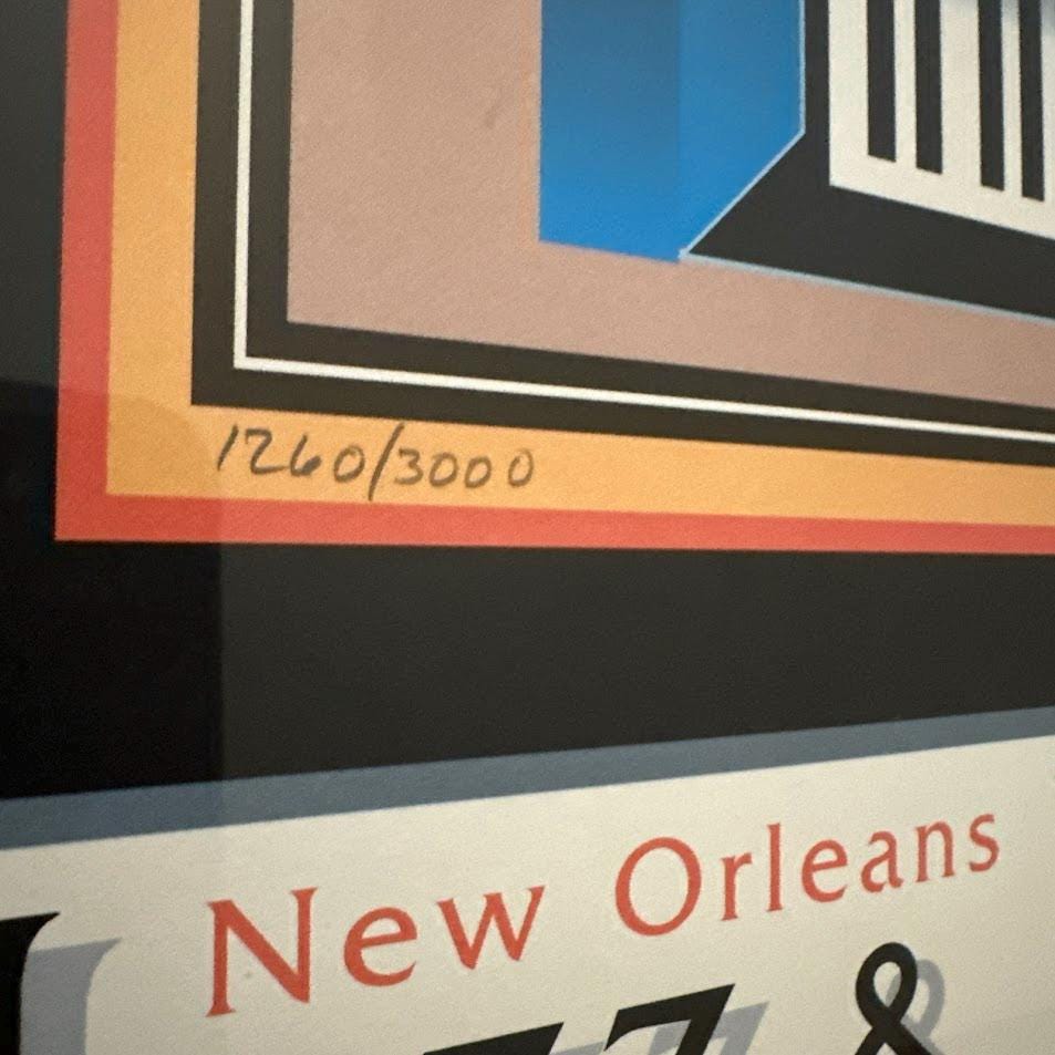 New Orleans Jazz Fest Poster | Professor Longhair Signed Art 1993