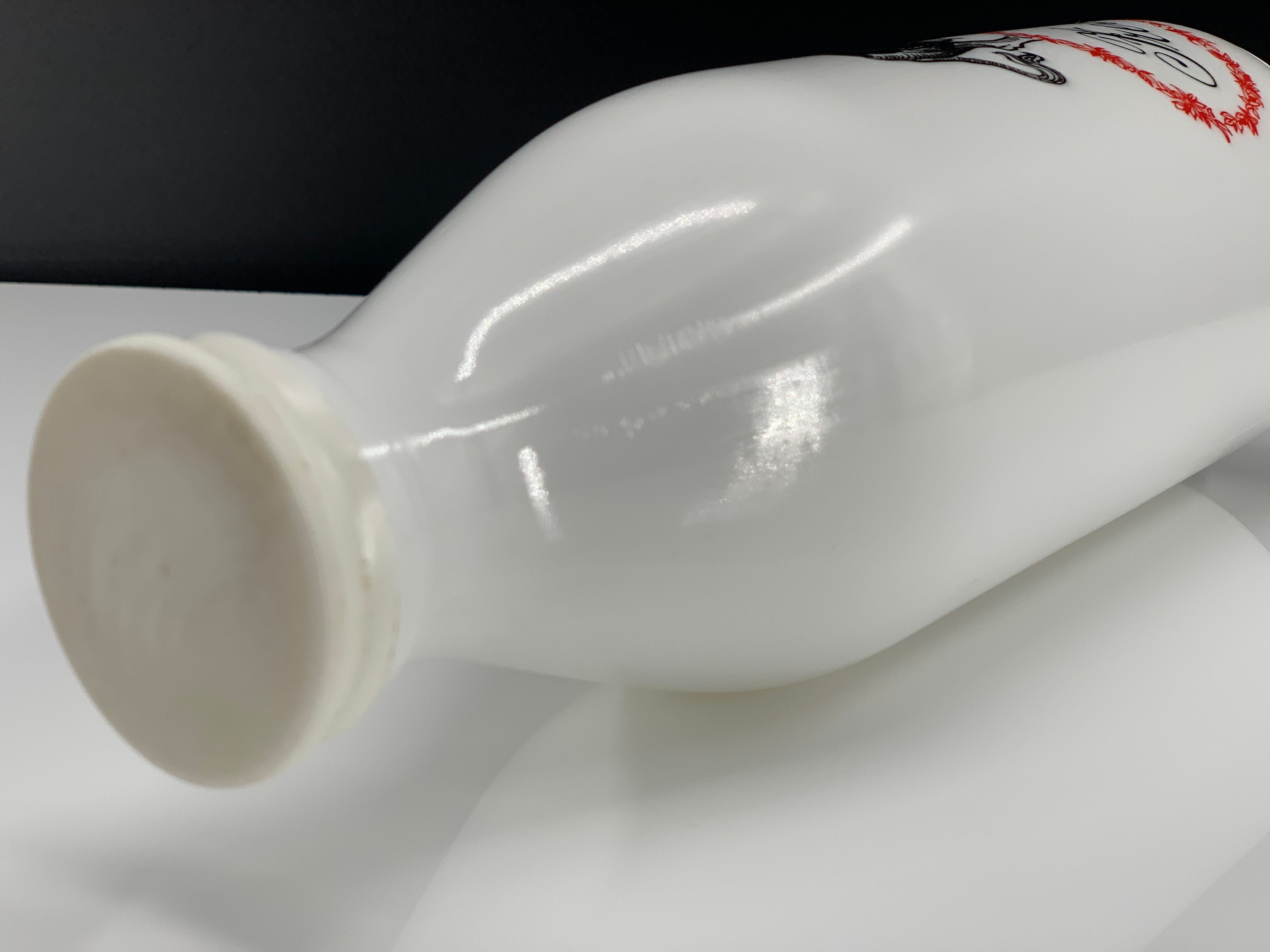 1970年代のガラス製牛乳瓶 - 牛のグラフィック、農家風装飾 - Etsy 日本