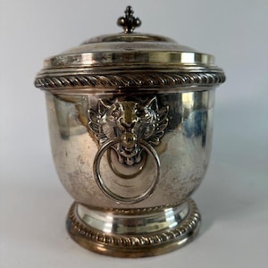 Silver Lions Head Ice Bucket - Etsy
