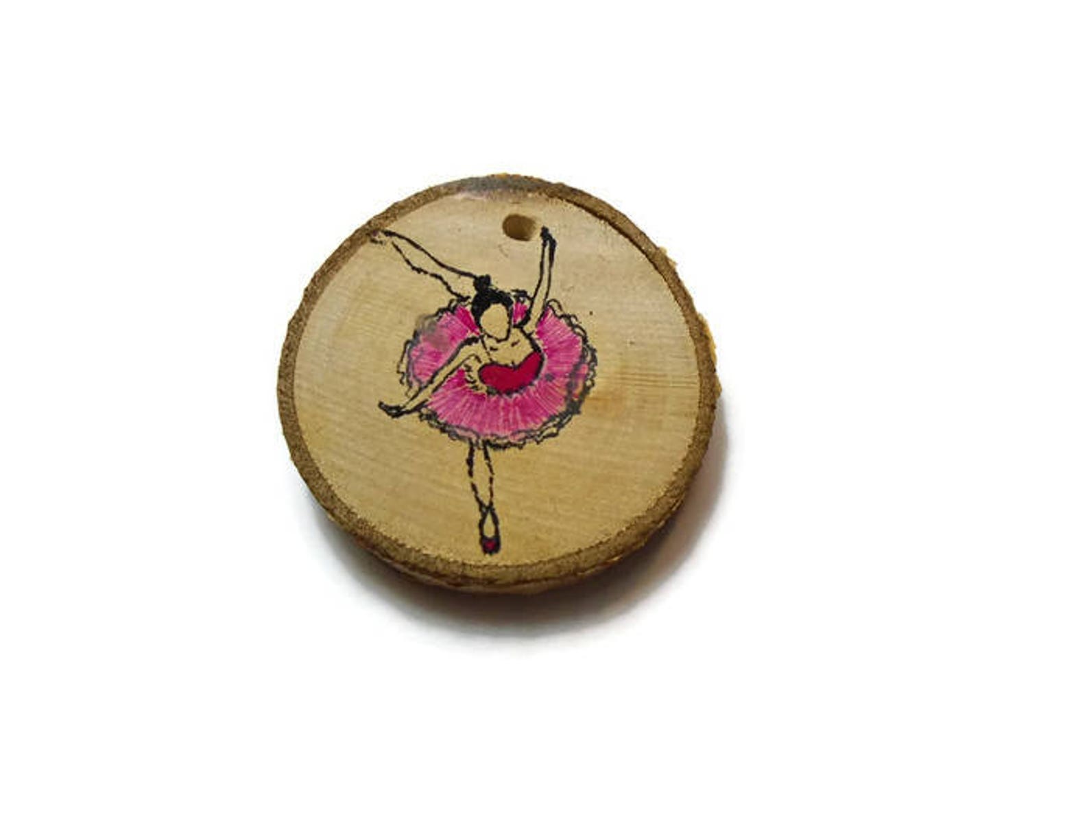 ballet dancer keychain - ballerina gift - wooden ballet dancer - ballet love - dancer gift - ballet shoes - ballet slippers - po