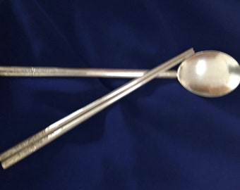 personalized silver chopsticks