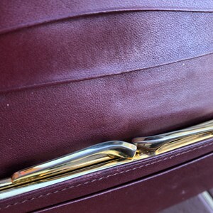 Cartier vintage wallet burgundy leather kisslock wallet made in Spain Cartier vintage accessory wallet image 2