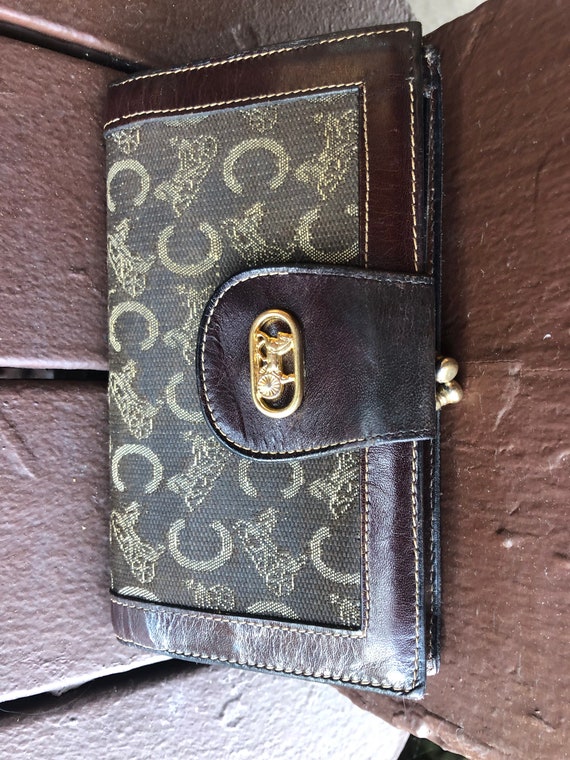 Buy Celine Vintage Wallet Purse Made in Italy Celine Men Women 