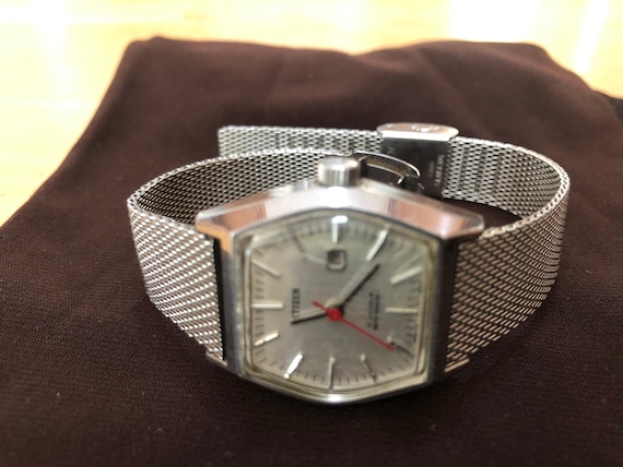 vintage Citizen wristwatch men women’s watch stai… - image 2