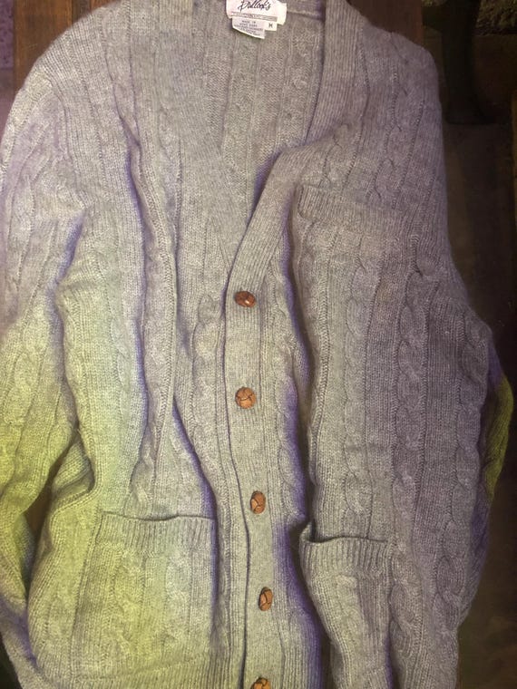Hooded Cardigan in Wool and Cashmere - Grey