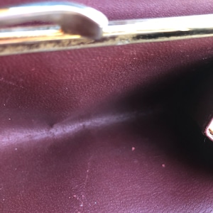 Cartier vintage wallet burgundy leather kisslock wallet made in Spain Cartier vintage accessory wallet image 3
