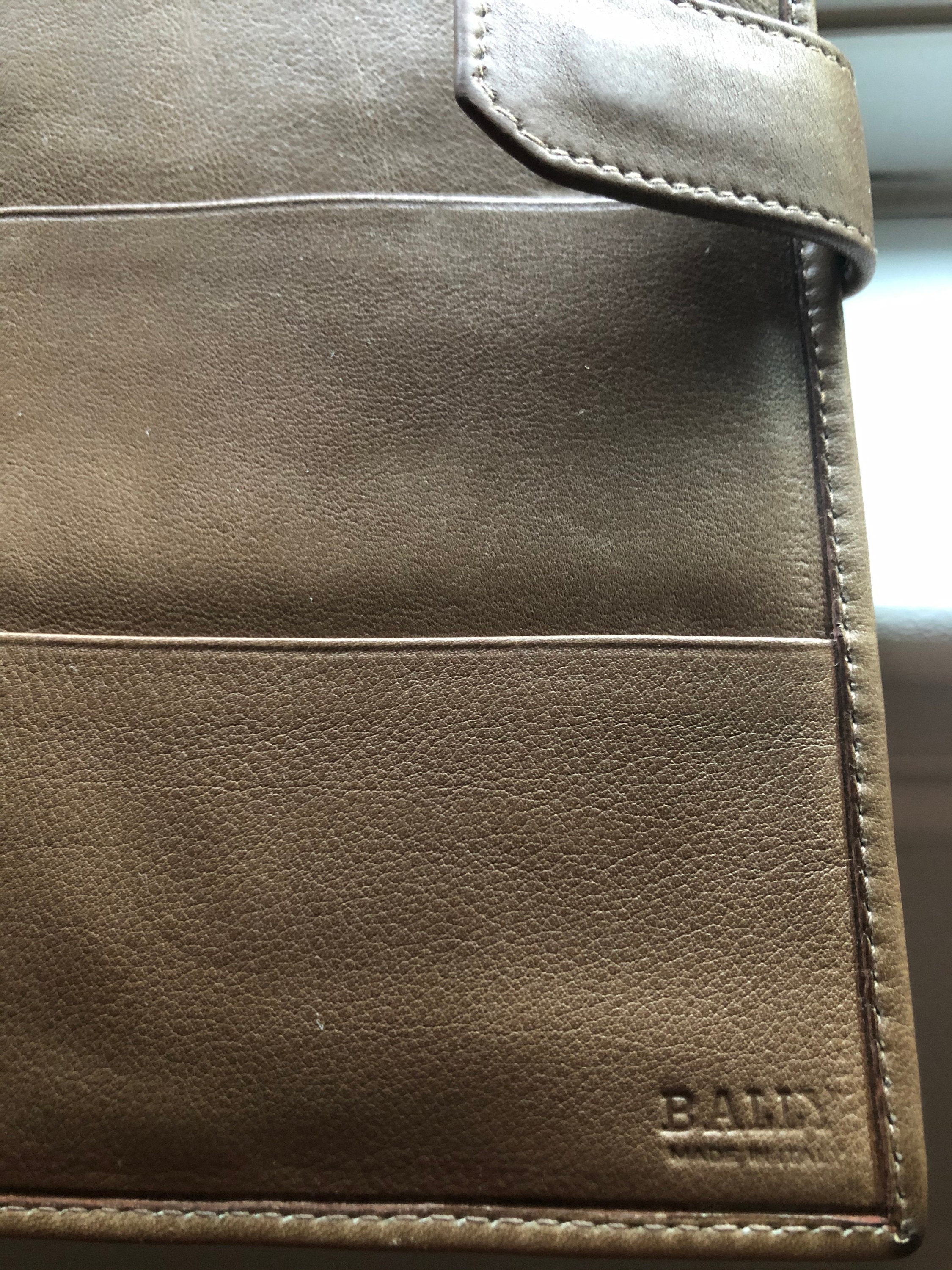 Bally wallet vintage leather wallet passport wallet travel Etsy