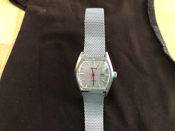 vintage Citizen wristwatch men women’s watch stai… - image 7