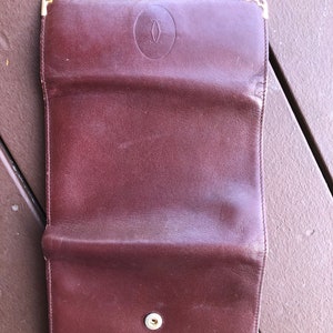 Cartier vintage wallet burgundy leather kisslock wallet made in Spain Cartier vintage accessory wallet image 5