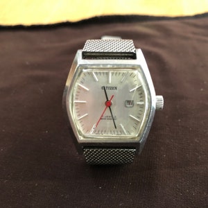 vintage Citizen wristwatch men women’s watch stainless band wristwatch