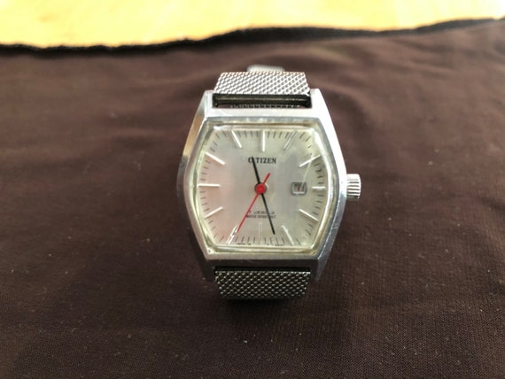 vintage Citizen wristwatch men women’s watch stai… - image 1