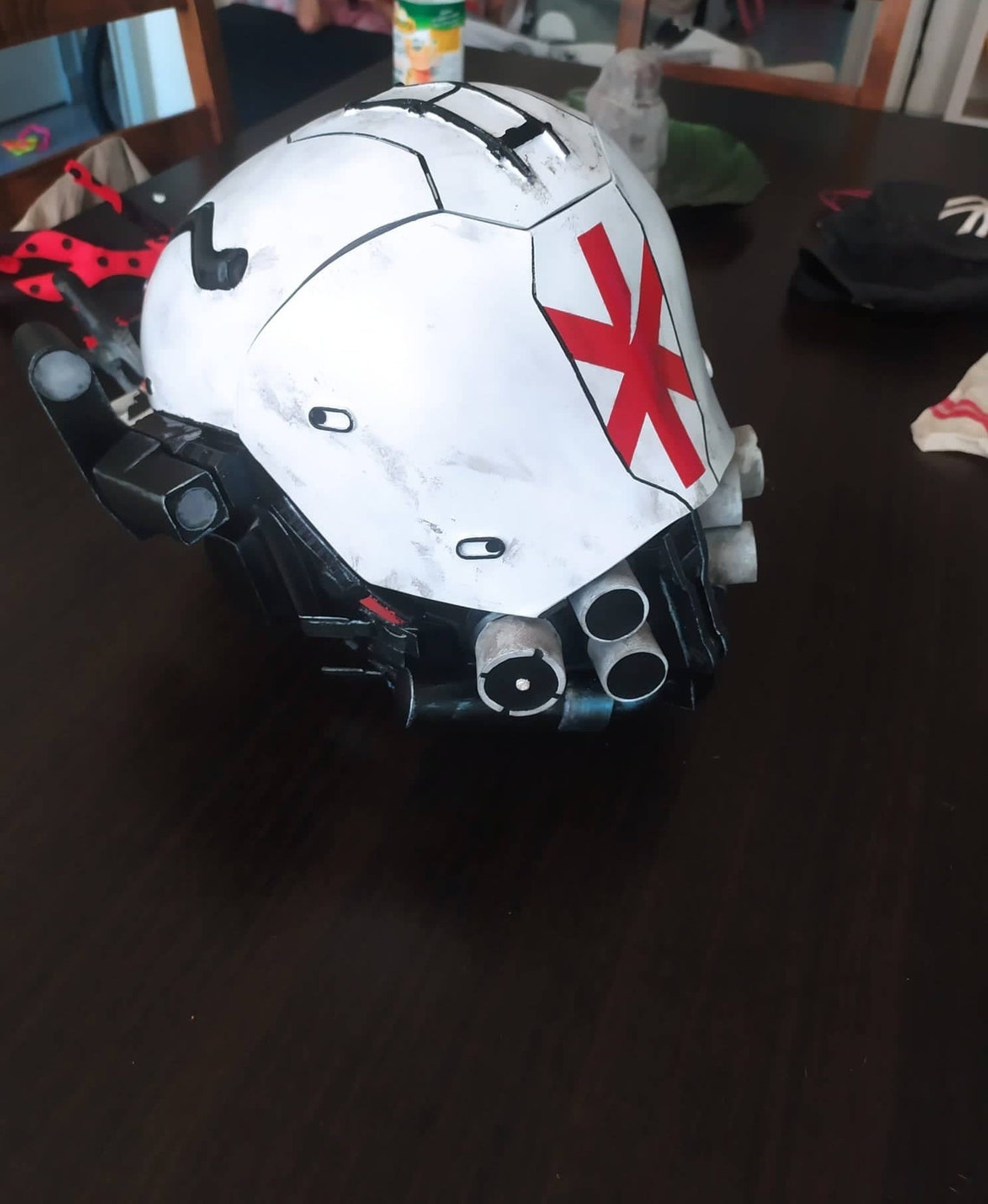 Cyberpunk 2077 Trauma Team Warrior helmet Etsy